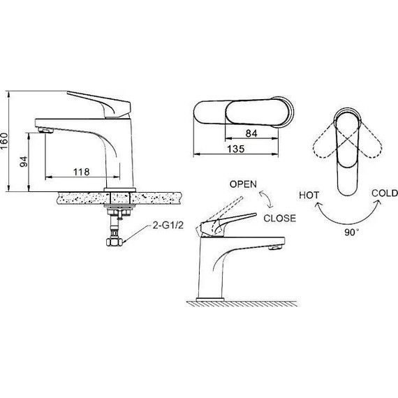 Набор смесителей 4 в 1 для душа Bravat Eler - фото 6