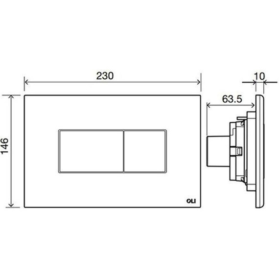 Инсталляция для унитаза Oli 120 Sanitarblock pneumatic 879235pKA00 (кнопка хром) - фото 6