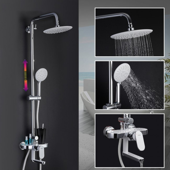 Душевая стойка Gappo Furai G2419-8, белый/хром - фото 2