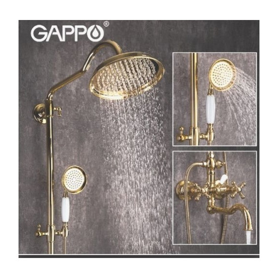 Душевая стойка Gappo G2489-4, бронза - фото 2