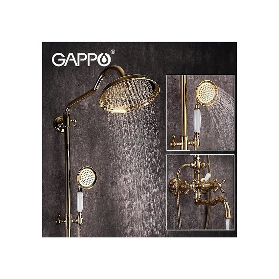 Душевая стойка Gappo G2489-6, золото - фото 2