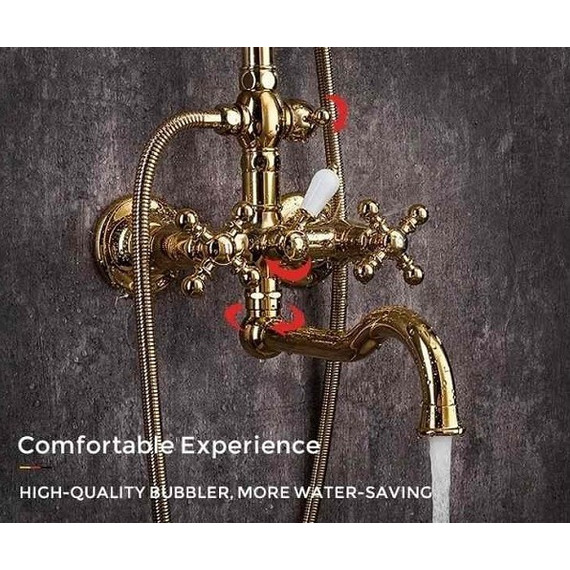 Душевая стойка Gappo G2489-6, золото - фото 4