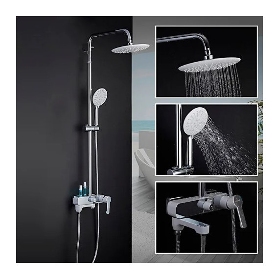 Душевая стойка Gappo Tomahawk G2402-8, белый/хром - фото 3