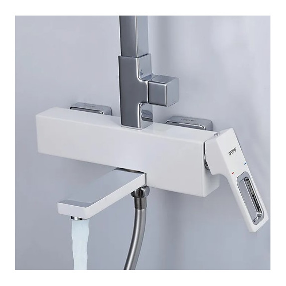 Душевая стойка Gappo Futura G2417-8, белый/хром - фото 3