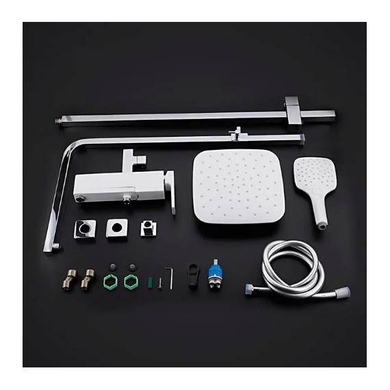 Душевая стойка Gappo Futura G2417-8, белый/хром - фото 6