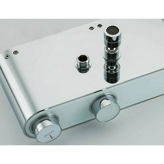 Душевая стойка с термостатом Gappo G2495-1, белый/хром, Цвет производителя: хром - фото 6