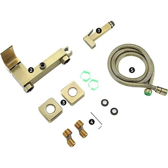 Набор для гигиенического душа Gappo G2007-4, бронза - фото 9