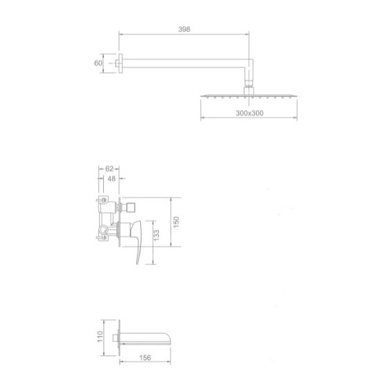 Душевая система для ванны Gappo Jacob G7107-20 - фото 11