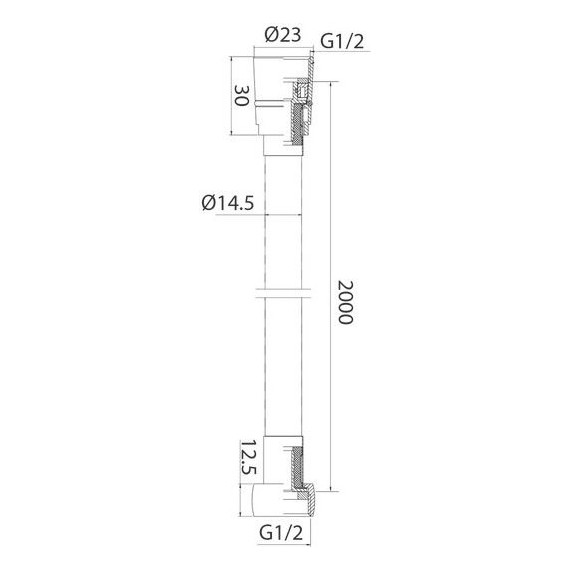 Душевой шланг Iddis Shower hose 1500 мм 04P15BLi19, чёрный матовый - фото 4