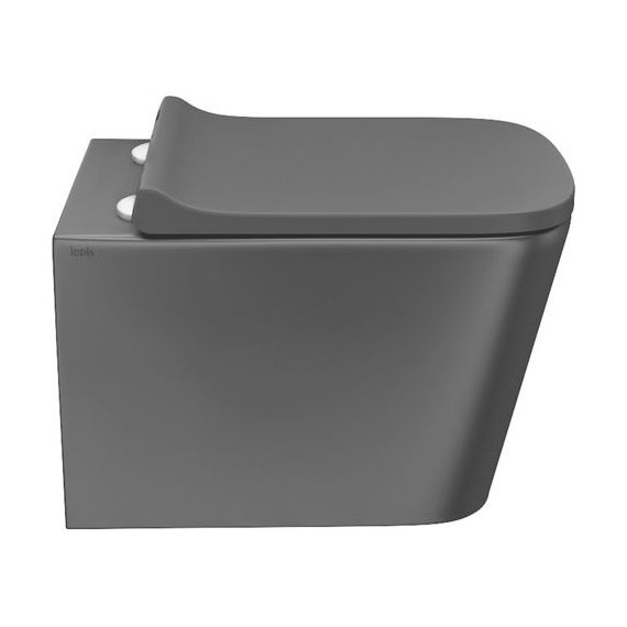 Унитаз подвесной безободковый Iddis Bild BILR2BMi25 с крышкой микролифт, Цвет производителя: чёрный матовый - фото 2