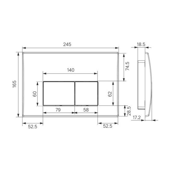 Инсталляция для унитаза Iddis Optima home OPH00GCi32K (кнопка хром) - фото 6