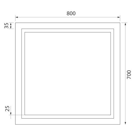 Зеркало Iddis Zodiac 80 см ZOD80T0i98 - фото 6