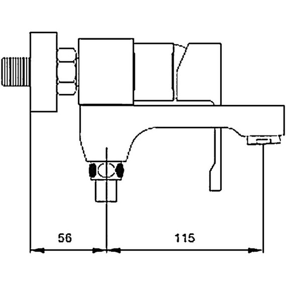 Смеситель для ванны с душевым гарнитуром Gappo Tomahawk G3202-8, белый/хром - фото 3