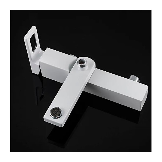 Смеситель для ванны с душевым гарнитуром Gappo Futura G3217-8, белый/хром - фото 4