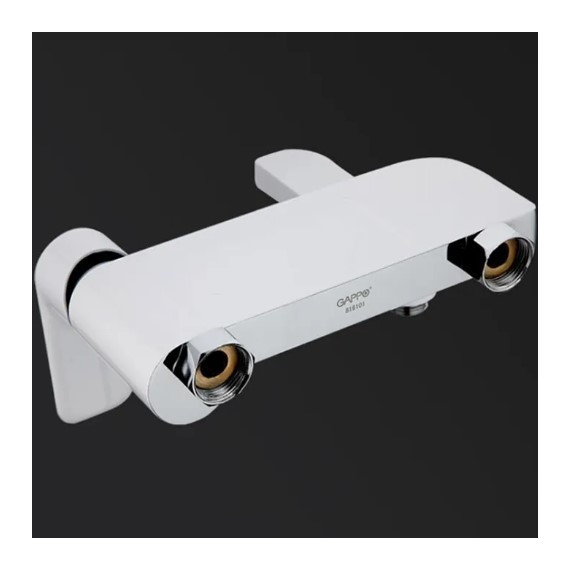 Смеситель для ванны с душевым гарнитуром Gappo G3248, белый/хром - фото 6