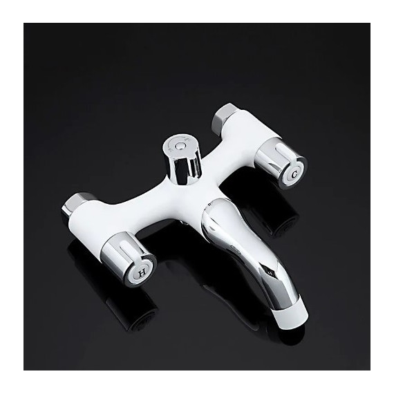 Смеситель для ванны с душевым гарнитуром Gappo Stella G3249, белый/хром - фото 5