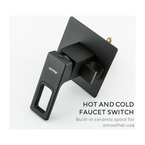 Набор для гигиенического душа Gappo G7217-6, черный - фото 3