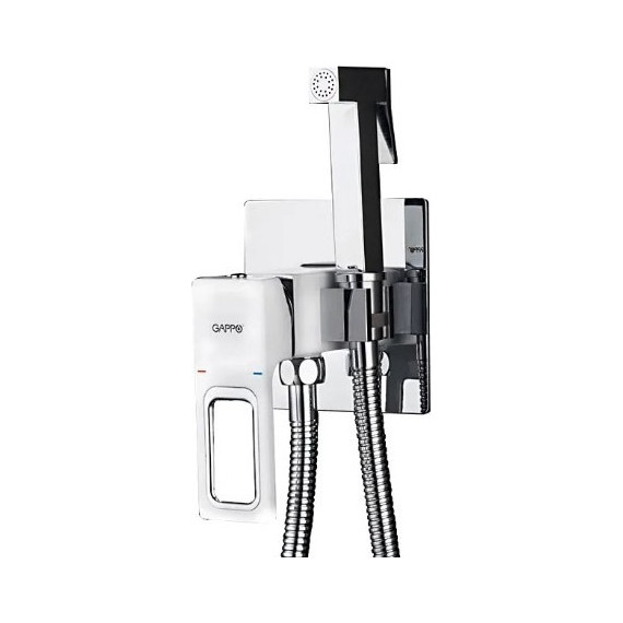 Набор для гигиенического душа Gappo G7217-8, белый/хром - фото 