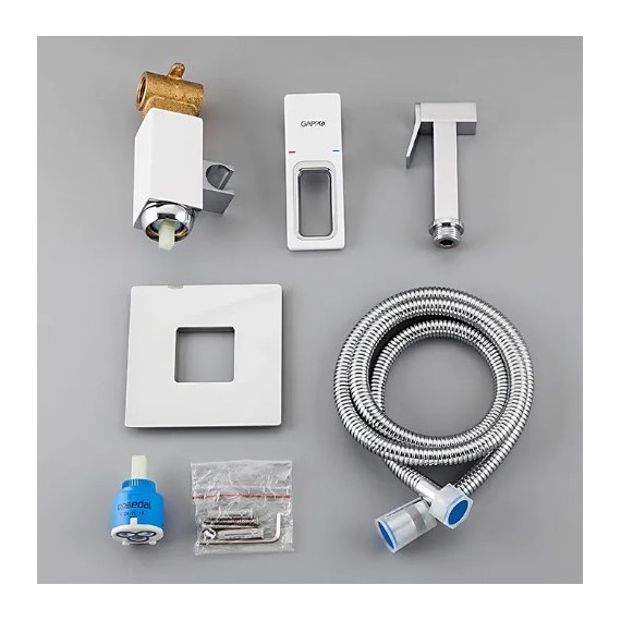 Набор для гигиенического душа Gappo G7217-8, белый/хром - фото 6