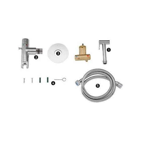 Набор для гигиенического душа с термостатом Gappo G7290 - фото 8