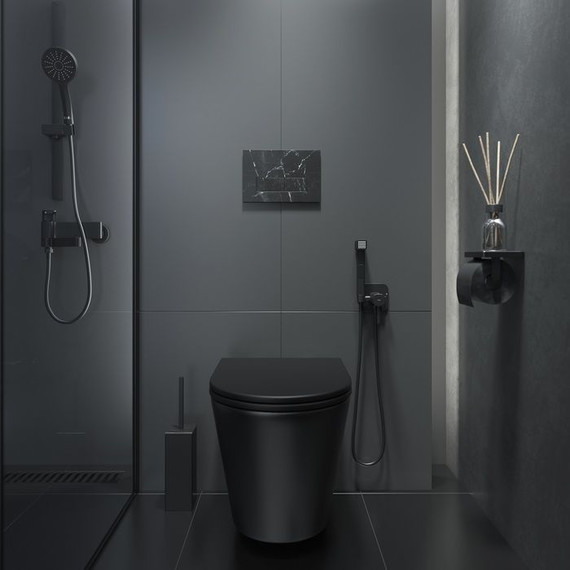 Кнопка смыва Iddis On-x ONX01B0i77, чёрный мрамор - фото 2