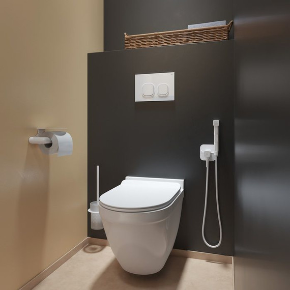 Кнопка смыва Iddis Uniglass UNG01GWi77, белое стекло - фото 2