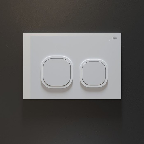 Кнопка смыва Iddis Uniglass UNG01GWi77, белое стекло - фото 3