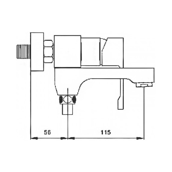 Смеситель для ванны с душевым гарнитуром Gappo Tomahawk G3202 - фото 2