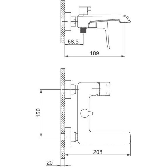Смеситель для ванны с душевым гарнитуром Gappo Aventador G3250-8 - фото 7