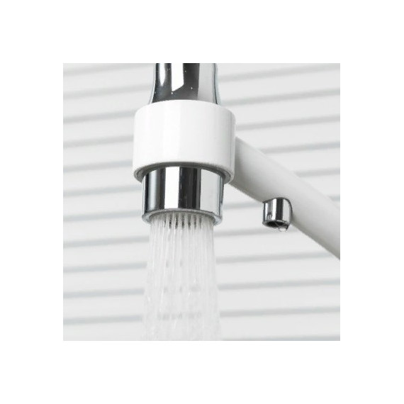 Смеситель для кухни Gappo G4348, белый/черный - фото 6