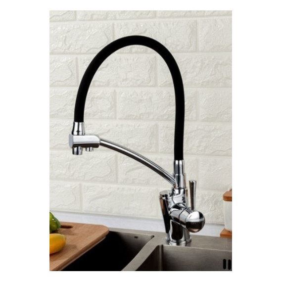 Смеситель для кухни Gappo G4398-11, черный/хром - фото 2