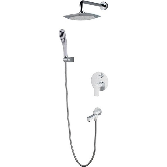 Душевая система для ванны Gappo Noar G7148-8, белый/хром - фото 