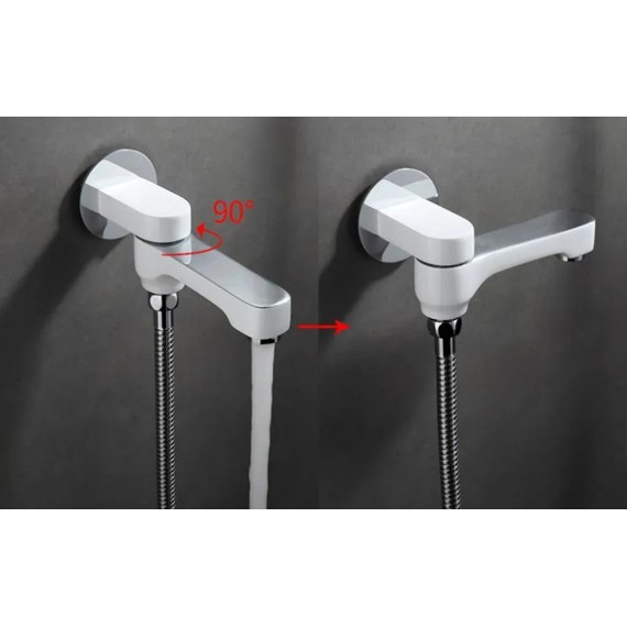 Душевая система для ванны Gappo Noar G7148-8, белый/хром - фото 5