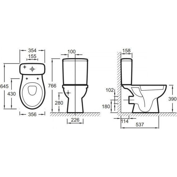 Унитаз-компакт Jacob Delafon Patio UJD102RU-00 - фото 5
