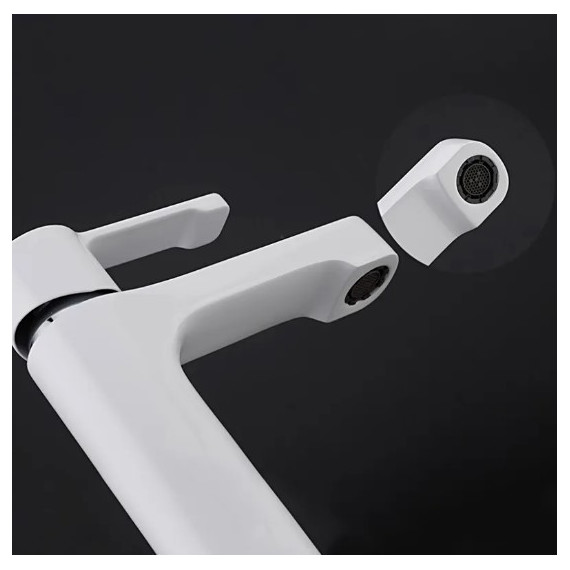 Смеситель для раковины Gappo Tomahawk G1002-8, белый/хром - фото 6