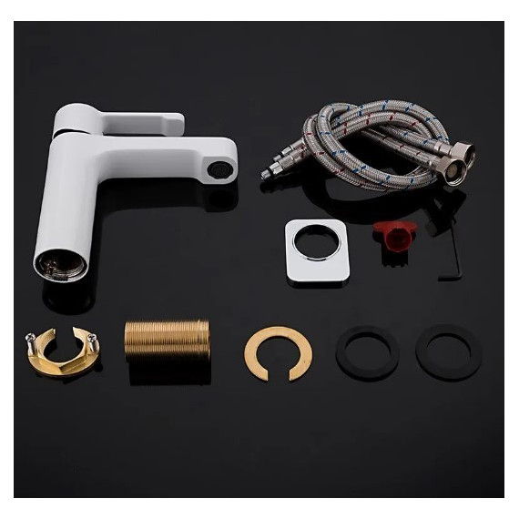 Смеситель для раковины Gappo Tomahawk G1002-8, белый/хром - фото 8