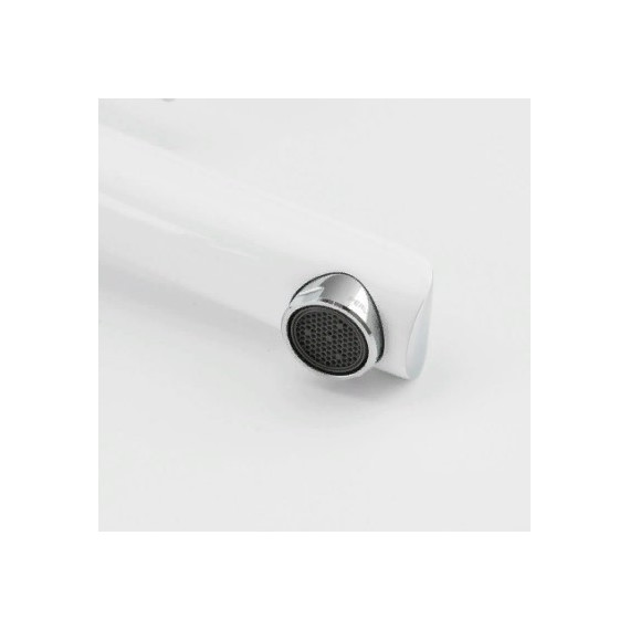 Смеситель для раковины высокий Gappo G1003-18, белый/хром - фото 6