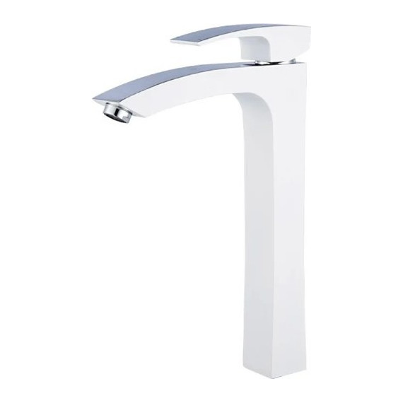 Смеситель для раковины высокий Gappo Jacob G1007-18, белый/хром - фото 