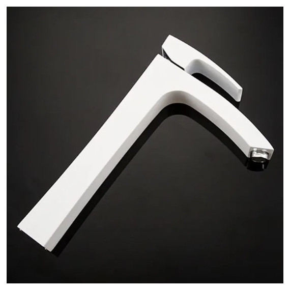 Смеситель для раковины высокий Gappo Jacob G1007-18, белый/хром - фото 5