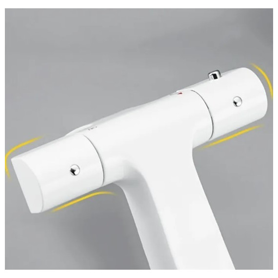 Смеситель для раковины с термостатом Gappo G1007-50, белый/хром - фото 5