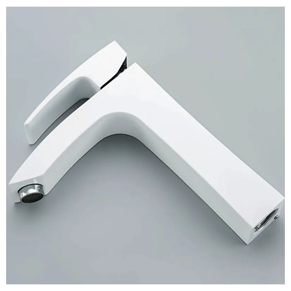 Смеситель для раковины высокий Gappo G1007-78, белый/хром - фото 6