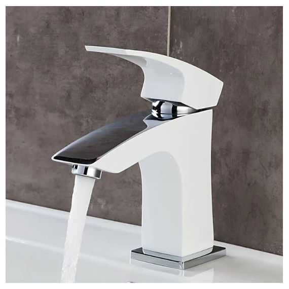 Смеситель для раковины Gappo Jacob G1007-7, белый/хром - фото 3