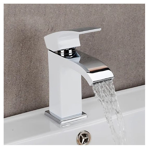 Смеситель для раковины Gappo Jacob G1007-8, белый/хром - фото 4