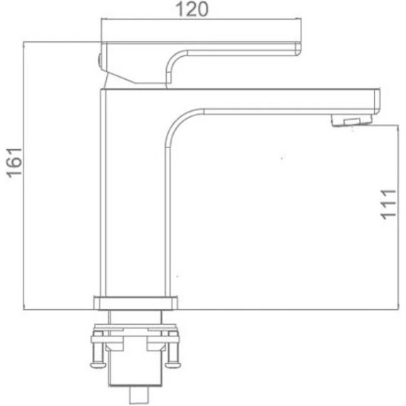 Смеситель для раковины Gappo Futura G1017-8, белый/хром - фото 9