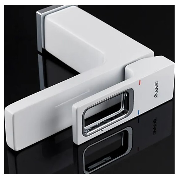 Смеситель для раковины Gappo Futura G1017, белый - фото 6