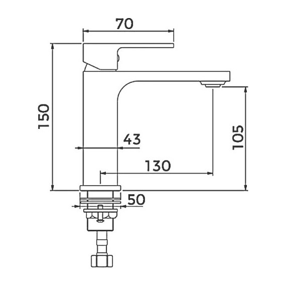 Смеситель для раковины Gappo Futura G1018-1 - фото 9