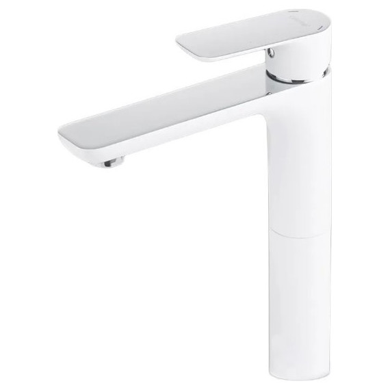 Смеситель для раковины высокий Gappo Noar G1048-2, белый/хром - фото 