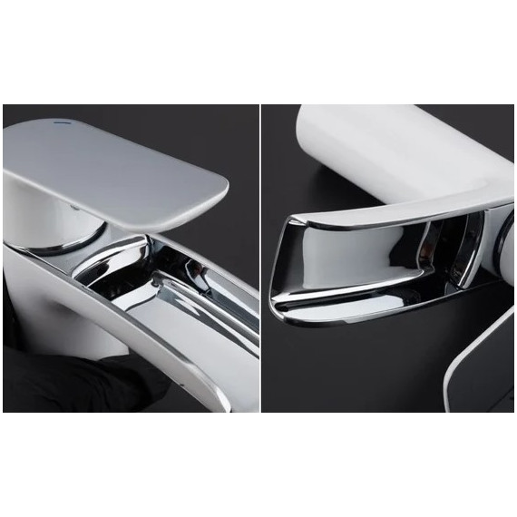 Смеситель для раковины Gappo Noar G1048-8, белый/хром - фото 5