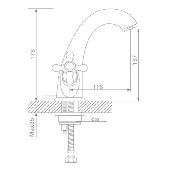 Смеситель для раковины Gappo Sofia G1063-4, бронза - фото 10