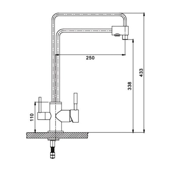 Смеситель для кухни Gappo G4398-5 - фото 8
